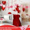 Zhanmai 12 Pcs Valentine's Day Ball Ornaments Pink Mini Fabric Wrapped Ball 1.97 Inch Decorative Hanging Tree Ornaments Love Decorations for Wedding Party Supplies