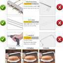 Professional Cake Cutter Slicer Leveler, Commercial 4 Layers Adjustable Stainless Steel Cakes Slice, Large Bread Cutter Toast Cutting Saw, Straight Spatula Baking Level Stratification Birthday Tools