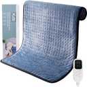 Heating Pad (Upgraded 24"x32") for Back, Neck & Shoulder Pain Relief - 6 Heat Levels, 4 Timer Modes, Moist/Dry Heat, Auto Shut Off, Machine Washable, Ultra-Plush Flannel