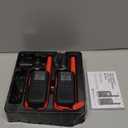 Motorola Solutions, Portable FRS, T210, Talkabout, Two-Way Radios, Rechargeable, 22 Channel, 20 Mile, Black W/Red, 2 Pack