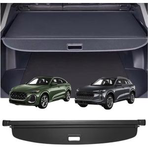 Retractable Cargo Cover Compatible with Audi Q5 SQ5 2025 2026 Q5 SQ5 Sportback New Gen Shield Security Shade Privacy Screen Tonneau Luggage Cargo Trunk Organizers (Carbon Fiber Texture)