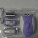 Epilator for Women-Cordless Epilators Hair Removal for Women, 4-in-1 Electric Razor Hair Remover, 2 Speeds & 21 Tweezers for Face Legs Arms Armpit Bikini, Purple HR310