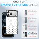 Clear TPU Phone Case Cover for iPhone with Design, Drop Protection, Cute Case for Girl Women (Point 1, iPhone 17 Pro Max)