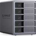 ORICO RAID 5 Bay HDD Enclosures USB 3.0 Push-Pull Mounting for 3.5-inch HDD, Max 110TB, External Direct Attached Storage 8 RAID Modes Supported 9858RU3