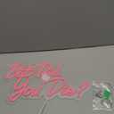 But Did You Die Neon Led Sign, Pink Neon Signs for Wall Decor, Letter Neon Lights with USB Powered for Room Decor, Bedroom, Office, Gym, Livingroom