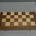 Chess Armory Wooden Chess Set 15 Inch - Classic Handcrafted Game Board for Adults and Kids with Extra Queen Pieces and Storage Box - Ideal for Home and Travel - Non-Magnetic