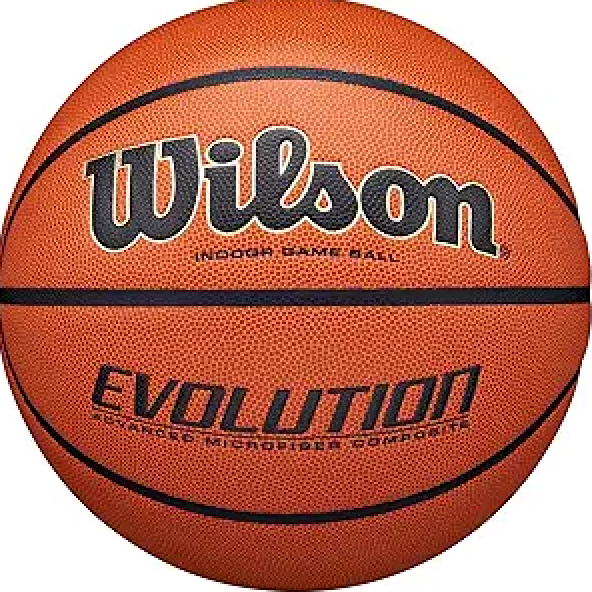 Wilson Evolution Indoor Game Basketballs - Size 5, Size 6 and Size 7