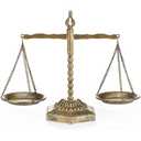 Farmhouse Table Libra Scale Decor, Metal Centerpiece Balance for Justice Home Decorative with Vintage Style Gold