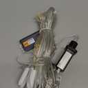 5 Pack Firework String Lights Christmas Light, 200 LED 8 Modes Hanging Starburst Lights for PartyGarden Decoration (Warm White)