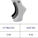 Breathable Organic Natural Cotton Ankle Socks for Men and Women  Lightweight Comfort  Turkish Made 3 Pairs (5-10, White-02)