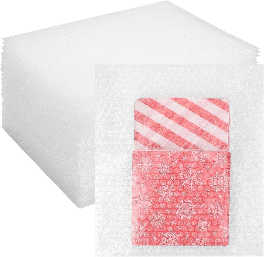 50Pcs Bubble Out Bags Pouches 10"x 12" Bubble Pouches Cushioning Packaging Bags, Double Walled Cushioning Bags Thickening Shockproof Foam Bags for Moving, Shipping, and Storage