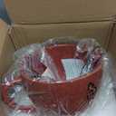 Ceramic Bowl for KitchenAid Mixers, For KitchenAid Ceramic Mixing Bowls, Mixing Bowls - Red Pineapple Nail by Gvode