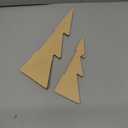 ReliThick 6 Pcs Paper Christmas Tree Decor 3D Honeycomb Trees Table Centerpiece for Modern Christmas Mantel Decorations Home Xmas Holiday Party Decorations (White, Brown) (Light Khaki, Coffee)