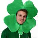 St. Patricks Day Shamrock Hat Green Irish Clover Hat Funny Holiday Costume Accessory for Women Men Party Decoration