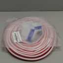 White Rubber Weather Stripping Door Seal Strip, D Shape Door Weather Seal Strip, Self-Adhesive Soundproofing Frame Insulation Tape for Doors Frame/Window Seal,Blocks Cold Drafts Noise (40 Feet)