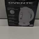 OVENTE Electric Kettle, 1.7L Fast Boiling Water Heater for Coffee or Tea, BPA Free with Water Level Gauge, Auto Shut-Off, Boil-Dry Protection, Indicator Light and Removable Filter, White KP72W (1.8 Quarts)