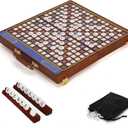 Crossword Board Game,Solid Wood Foldable Rotating Game Board., 16.1*16