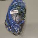 Rapink Patch Cables Cat6/ Cat6a 1ft (24 Pack) Slim, Cat6a Ethernet Patch Cable 10G Support, Snagless Cat 6 Patch Cable for Patch Panel to Switch, Flexiable Cat6 Ethernet Cable Blue