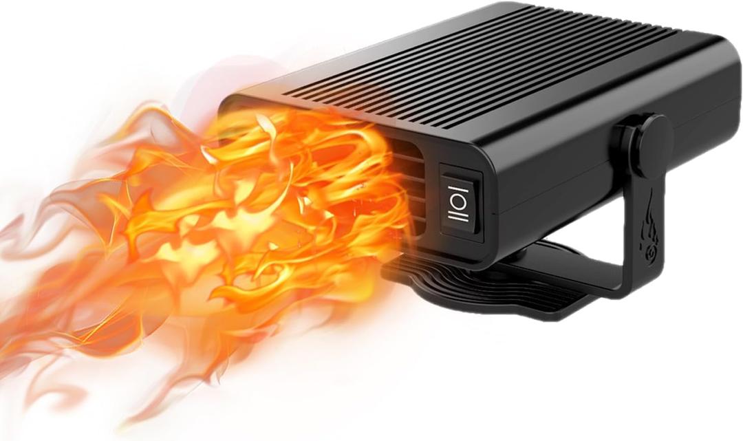 12V 150W Portable Car Heater Fast Demisting Defroster, Automobile Car Heater Can Heat Rapidly inwith Heating Cooling Air Purify, 360Degree Rotary Defroster Portable Car Heater (FF-14)