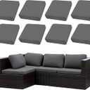 SUKAIKEQA Outdoor Cushion Covers Set,8PCS Patio Furniture Couch Seat Slipcovers, Replacement for Sofa Sectional Chair(Cover，Only)