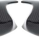 NewYall Pair of Carbon Fiber ABS Rear View Door Side Mirror Cover Cap for BMW 3 Series E90 E91 E92 E93 PRE-LCI Models 320i 323i 328i 335i 325Ci 330Ci 328xi 328xi 2005-2009 Left and Right Side