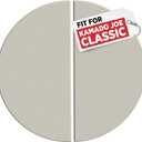 Half-Moon Ceramic Heat Deflector Plates for Kamado Joe Classic I, II, III - 15 Inch Pizza Stone - Kamado Joe Accessories and Replacement Parts by Smoker Chef - 2 Pack