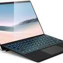 Surface Pro Keyboard, Wireless Type Cover for Microsoft Surface Pro 7 Plus 7/6/5/4/3 12.3 inch, 7 Color Backlit Bluetooth Ultra-Slim Portable Magnetic Keyboard with Trackpad