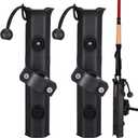 Seenelling Fishing Rod Holder for Bike Rack Pole Mount Rotatable Fishing Chair Pole Holders with Clamp for Boat Bicycle Motorcycle Kayak Cart