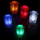 SJ@JX Arcade Game LED Controller Lamp USB Encoder 2 Player Gamepad Microswitch Light Button 8way LED Joystick for Nintendo Switch PC PS3 Retropie Raspberry Pi MAME (Multicolor)