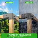 Pergola Brackets - Heavy Duty Pergola Kit(Q235 Steel Anti-Corrosion, 3.6"x3.6" Fit) - 4x4 Brackets kit for DIY Garden, Patio, Gazebo - Weatherproof for 4x4 Wood Beams (4-Pack)