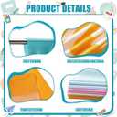 Irenare 8 Pcs School Classroom Curtains, Pastel Class Decor, 36 x 24 in, 10.2"W x 10.4"L