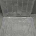 MOUYAT 2 PCS 48 Grids Plastic Bead Organizer Container Storage Box,Clear compartment Storage Box with Adjustable Dividers for Bead Button Jewelry Small Parts DIY Accessories