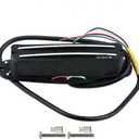 OriPure Hot Dual Rail Pickups Alnico5 Single-Coil-Sized Humbucker 15-16K Fit ST/SQ Style Electric Guitar, Black