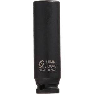 SUNEX TOOLS 810MDMG 1/4-Inch Drive 10-Mm Deep Magnetic Impact Socket