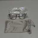 Outray 2 Pack Blue Light Reading Glasses Bifocal Safety Glasses with Readers Side Shields Anti-Saliva for Women Men (Transparent+grey)