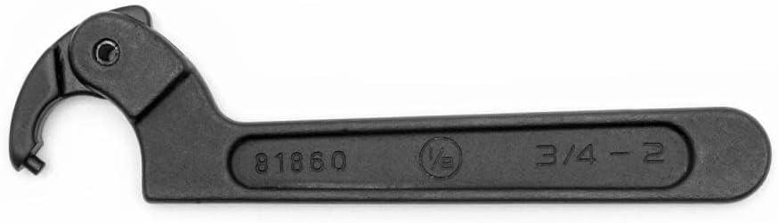 GEARWRENCH Adjustable Pin Black Oxide Spanner Wrench, 1/8" Pin, 3/4" to 2" - 81860