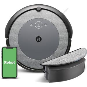 iRobot Roomba Combo i5 Robot Vacuum & Mop - Clean by Room with Smart Mapping, Works with Alexa, Personalized Cleaning Powered OS, Ideal for Pet Hair, Carpet and Hard Floors