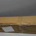 Artificial Ficus Tree Indoor 6ft, Large Potted Faux Tree with Realistic Silk Leaves & Trunk for Home Office, Living Room Corner Decor (White Green)