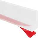 Shower Threshold Water Dam Barrier, Self Adhesive Silicone Waterproof Barrier Bathroom and Kitchen Shower Water Guard for Dry and Wet Separation Caulk Seal Strip Edge Trim (39Inch, Transparent)