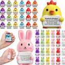 24 Pack Animal Stress Balls for Coworkers Adults Mini Foam Squeeze Fidget Toys for Anxiety & Stress Relief, Cute Motivational Animal Desk Gifts, Office Bulk Party Favors