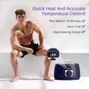 BLITZWAX Single Waxing Pot, Hard Wax Warmer for Face, Legs, Bikini, Brazilian and Body, for 16 oz, At Home Hair Removal Kit, for Men, Beginner Friendly, Quick Heating, Precise Temperature Control