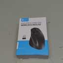 iClever Wireless Mouse with Bluetooth or USB Receiver, 5 Adjustable 2400DPI Rechargeable Computer Mice, Wireless Mouse for Laptop, iPad, MacBook, Tablet, PC (Black-Gold)