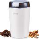 Small Coffee Grinder | 200W 28000RPM Stainless Steel Spice Grinder | Electric Find Powder Grinder for Coffee Beans Spices Seasoning Pepper Herbs Nuts Seed Grain