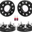 FLYCLE 1 inch 5x4.5 Wheel Spacers for TJ YJ XJ MJ KJ KK ZJ, 5 Lug 5x114.3mm Wheel Spacer for Wrangler Ranger Explorer Mustang Edge with 1/2-20 Studs & 82.5mm Center Bore