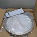 Kalium LED Ceiling Light with Remote 2 Pack 16 Inch Flush Mount Ceiling Light Fixture,32W 3000K-6000K Adjustable Color Temperature,Dimmable Lighting Fixtures for Kitchen Bedroom Hardwired Installation (2Pack Brushed Nickel)