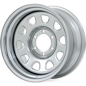 Rough Country 17x9 Polished Chrome Steel Wheel - 6x5.5, 12mm Offset, 4.25 Bore, Classic Off-Road Rim for Trucks, Jeeps & SUVs