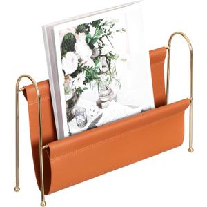 Magazine Rack, Floor Standing Book Basket, Newspaper Holder and File Holders - Nursery Decor, Desk Accessory, Living Room and Guest Room Essentials, Home Office, and Waiting Areas