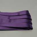 Trideer Non-Elastic Stretching Strap with Loops for Physical Therapy & Rehab, Knee Hip Leg ROM Post-Surgery, Yoga Strap for Stretching, Leg Lifter Strap Mobility Aid, Hamstring Calf Back (Length: 75 inches, Width: 1 inch, Purple)