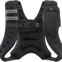 ZELUS Weighted Vest, 8lb Weight Vest with Reflective Stripe for Workout, Strength Training, Running, Fitness, Muscle Building, Weight Loss, Weightlifting, Black