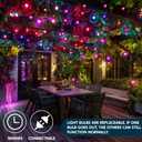 Joiedomi Pink Christmas String Lights,100 Count 21.4FT Fairy Tree Lights Plug in for Indoor Outdoor Xmas Valentines Decor Patio Holiday Theme Party Yard House,Green Wire